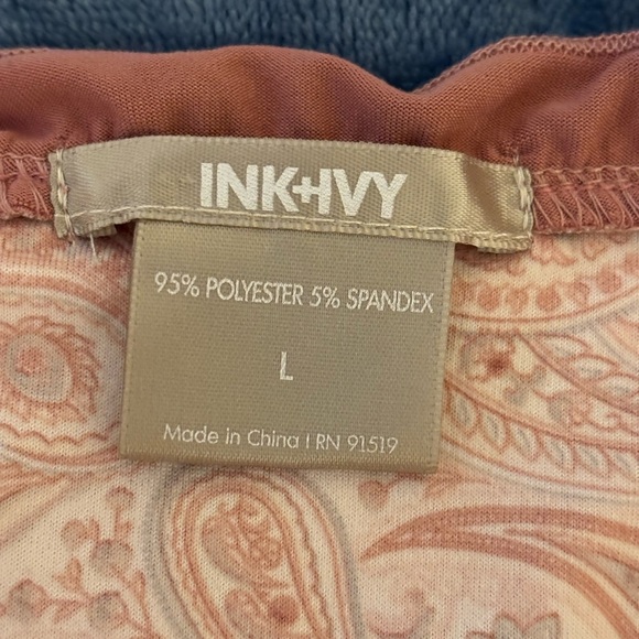 Ink + Ivy Pink Cap Sleeve Relaxed Blouse - Picture 2 of 7